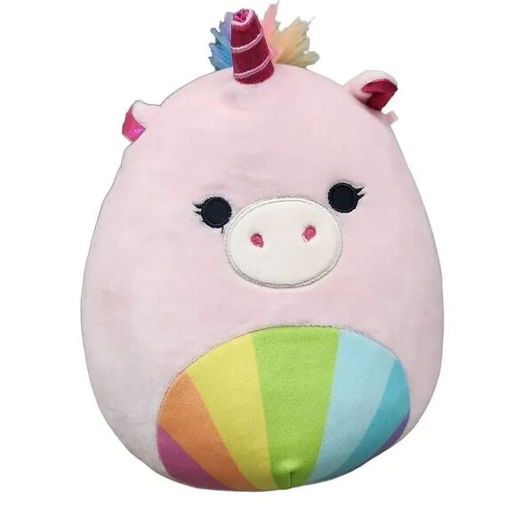 Squishmallow Amor the Pink Rainbow Unicorn - 8 inch - Picture 1 of 7